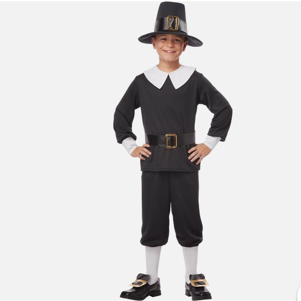California Costumes Pilgrim Boy Holiday Costume Childs Size Large 10-12